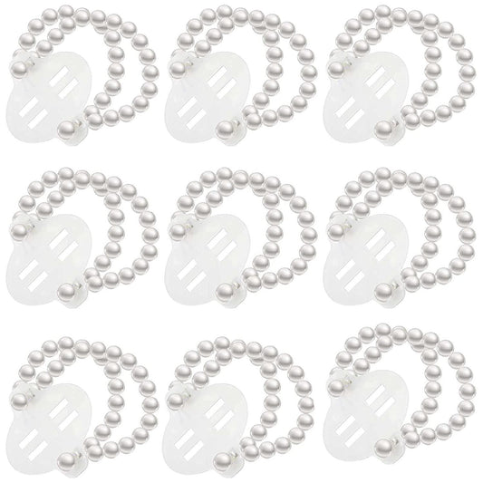 16pcs Elastic Pearl Wrist Bands Corsage Decor for Wedding Beach Party