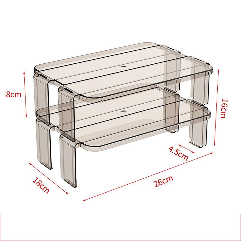 2pcs Fridge Organizer Rack Kitchen Racks Kitchen Items(brown)