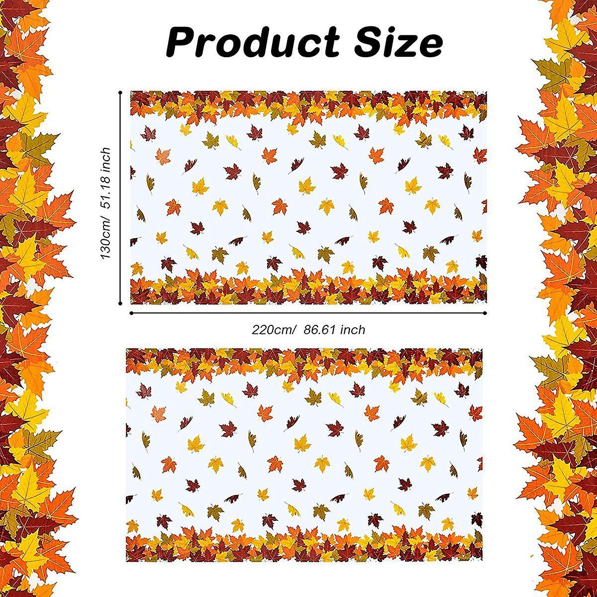 Thanksgiving Autumn Leaf Tablecloth Autumn Maple Leaf Tablecloth