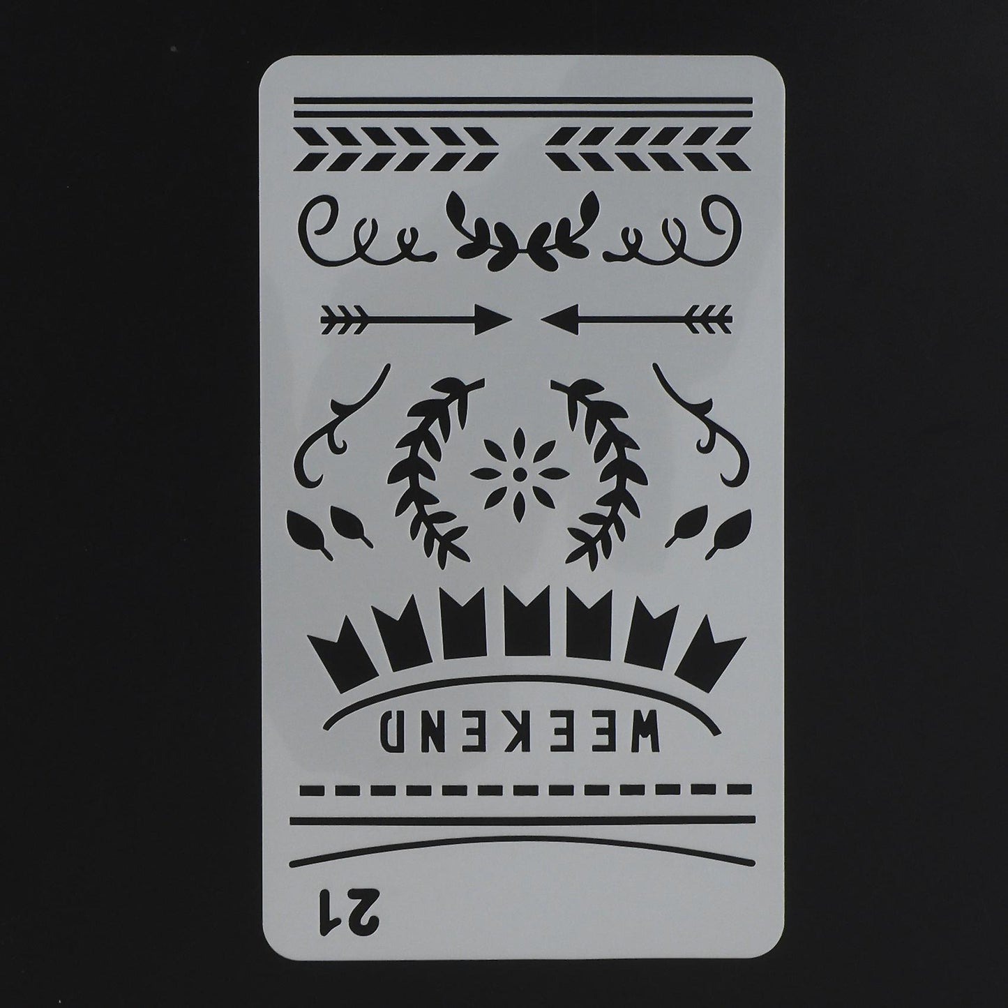 24 Pieces Productivity Stencil Journal Stencil for Time Saving