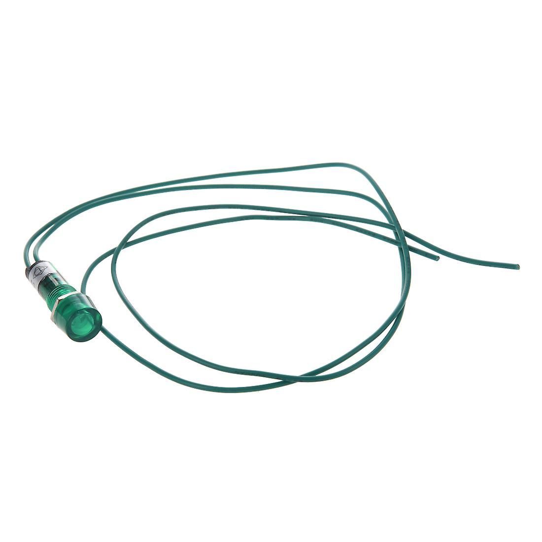 Neon Indicator Pilot Signal Lamp Green Light Ac220v W Cable
