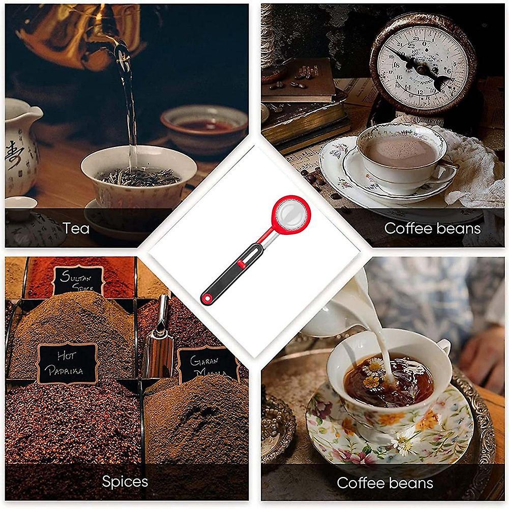 Powder Adjustable Lever Measuring Spoon Coffee Measure Scoop Red