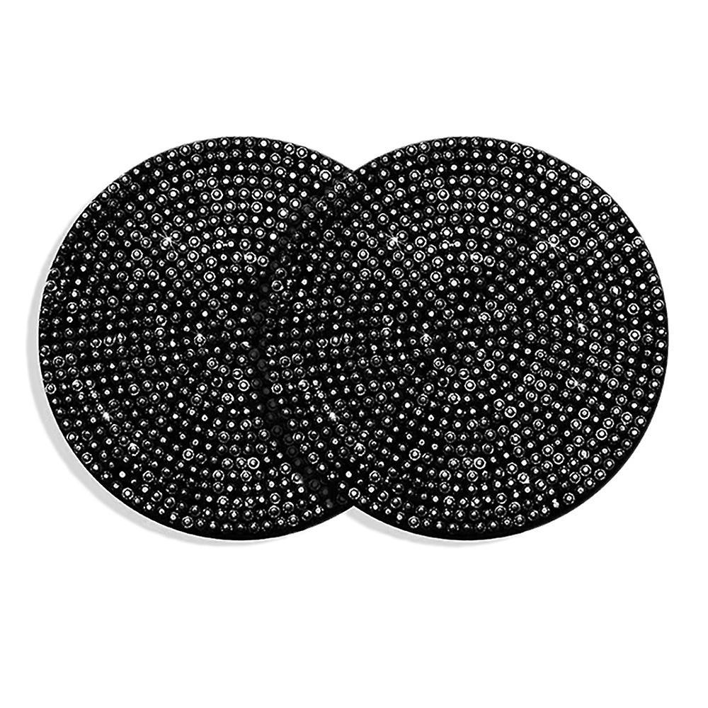 Car Cup Holder Coaster, Universal Vehicle Coasters Insert (black)