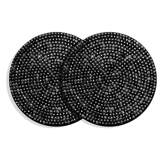 Car Cup Holder Coaster, Universal Vehicle Coasters Insert (black)