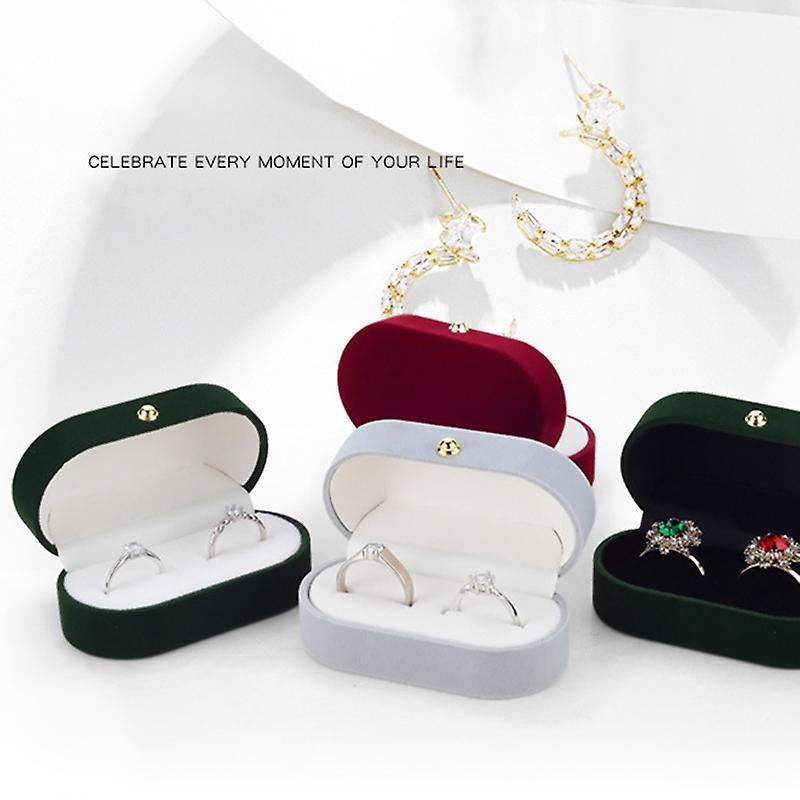 Velvet Silk Pair Ring Box Wedding Ring Box Single Ring Box Wedding C
