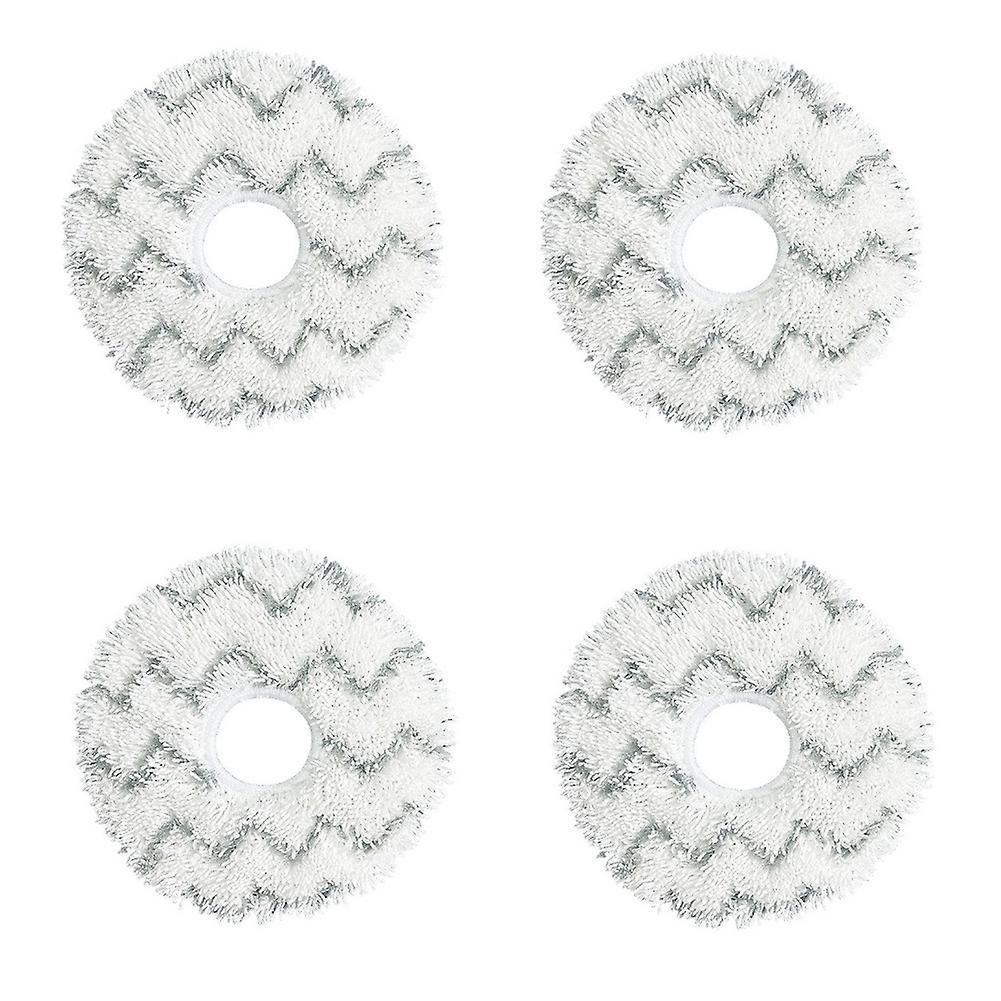 4pcs Wave Pattern Mop Cloth for Ecovacs Deebot X1 Omni Turbo Robot