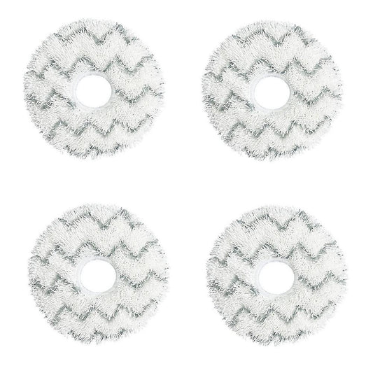 4pcs Wave Pattern Mop Cloth for Ecovacs Deebot X1 Omni Turbo Robot