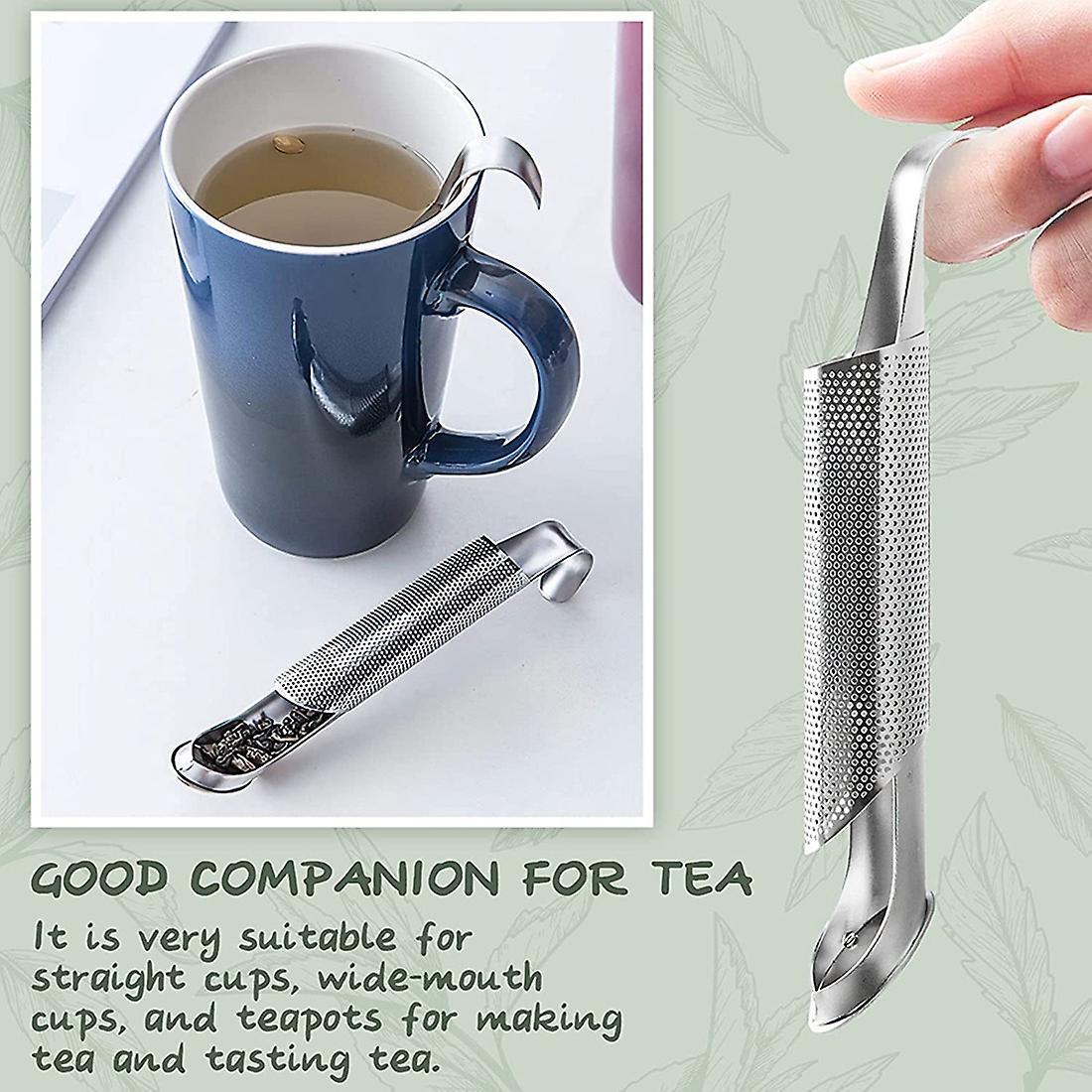 1set Tea Infuser Stick Pipe for Tea Leaf Infuser Fine Mesh