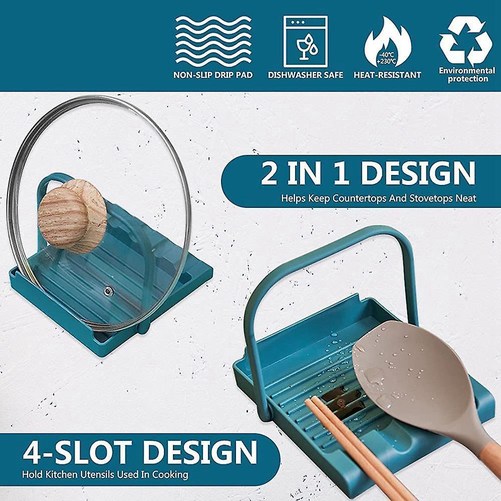 Spoon Rest for Kitchen Counter and Stove Top, Storage Organizer