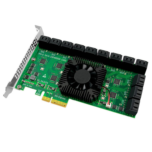 24-port Hard Drive Expansion Card Pciex16 to Sata24-port Adapter Card