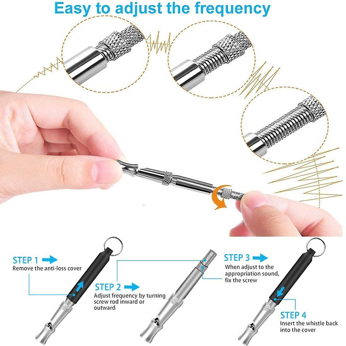2 Pcs Ultrasonic Dog Whistle Stop Barking Dog Training Whistle