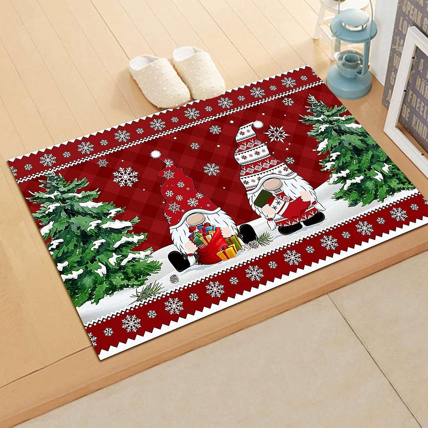 Christmas Doormat Non-slip Doormats Indoor Entrance Mat Custom E