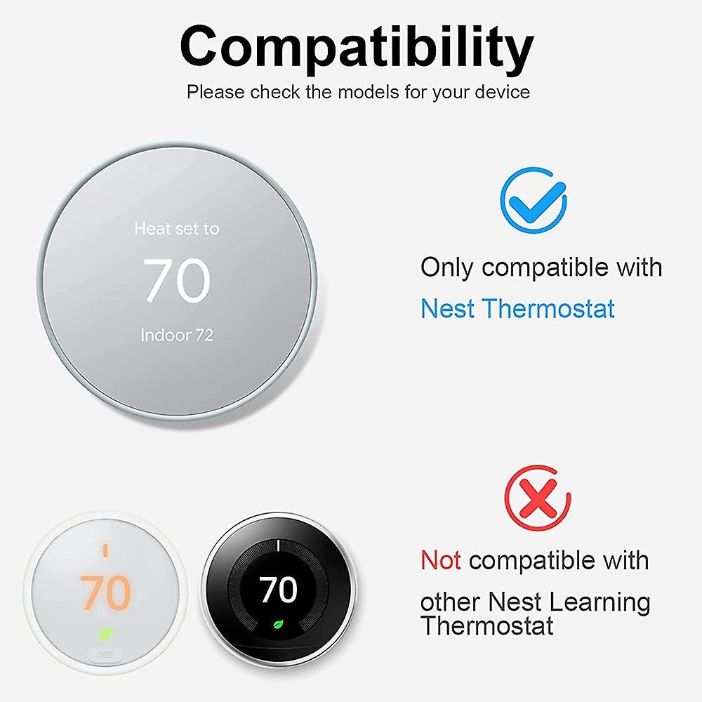 For 2020 Nest Thermostat Bracket Siding Cover Silicone Plate (red)