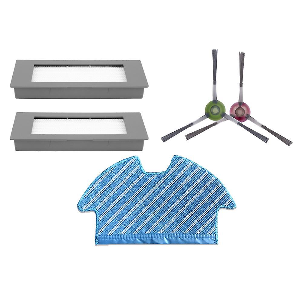 Hepa Filter Side Brush Mop Cloth Rag for Ecovacs Deebot Ozmo 900 Dn5g