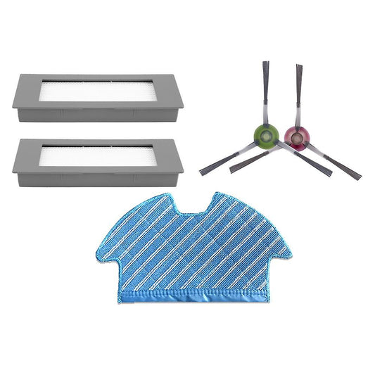 Hepa Filter Side Brush Mop Cloth Rag for Ecovacs Deebot Ozmo 900 Dn5g