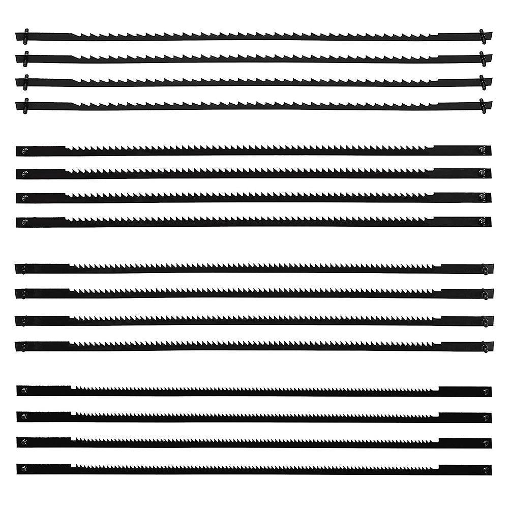16 Pcs Scroll Saw Blades 10/15/18/24 Teeth 127 Mm Replacement Scroll