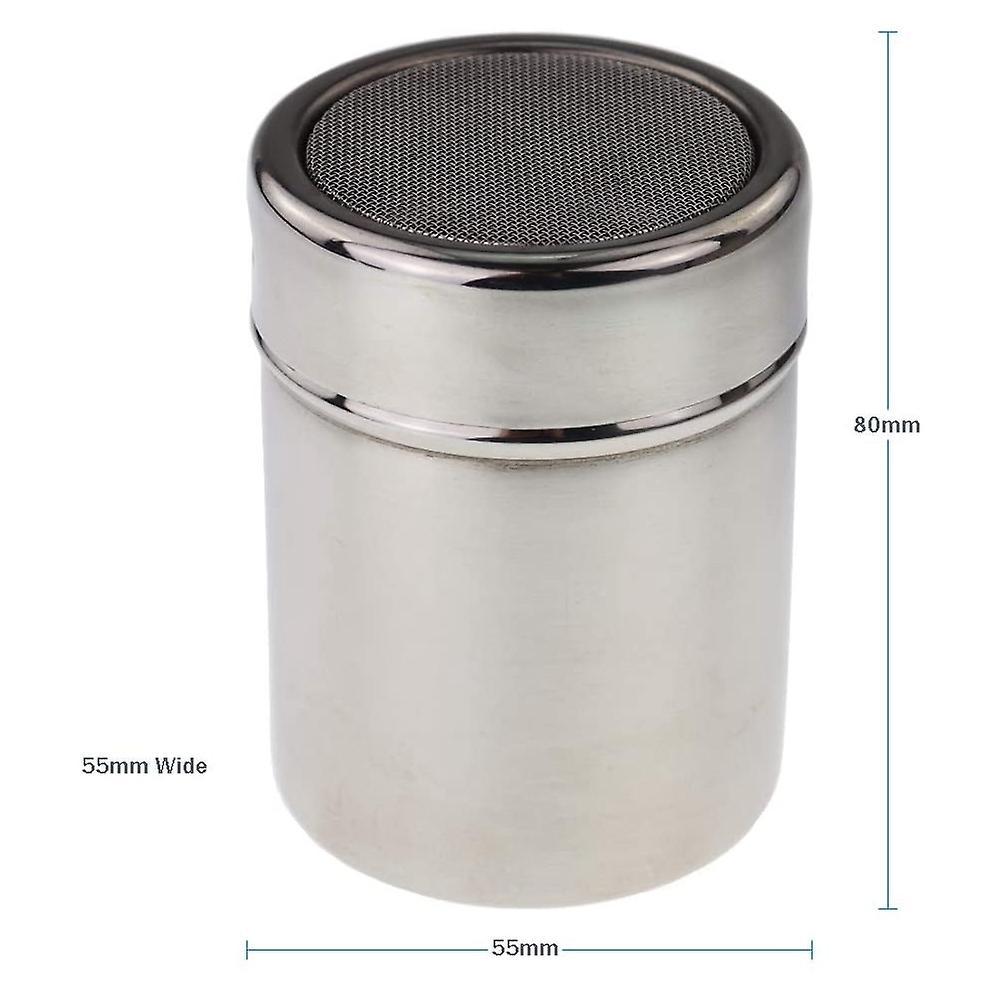 Chocolate Shaker Duster Coffee Flour Sifter Stainless Steel Art