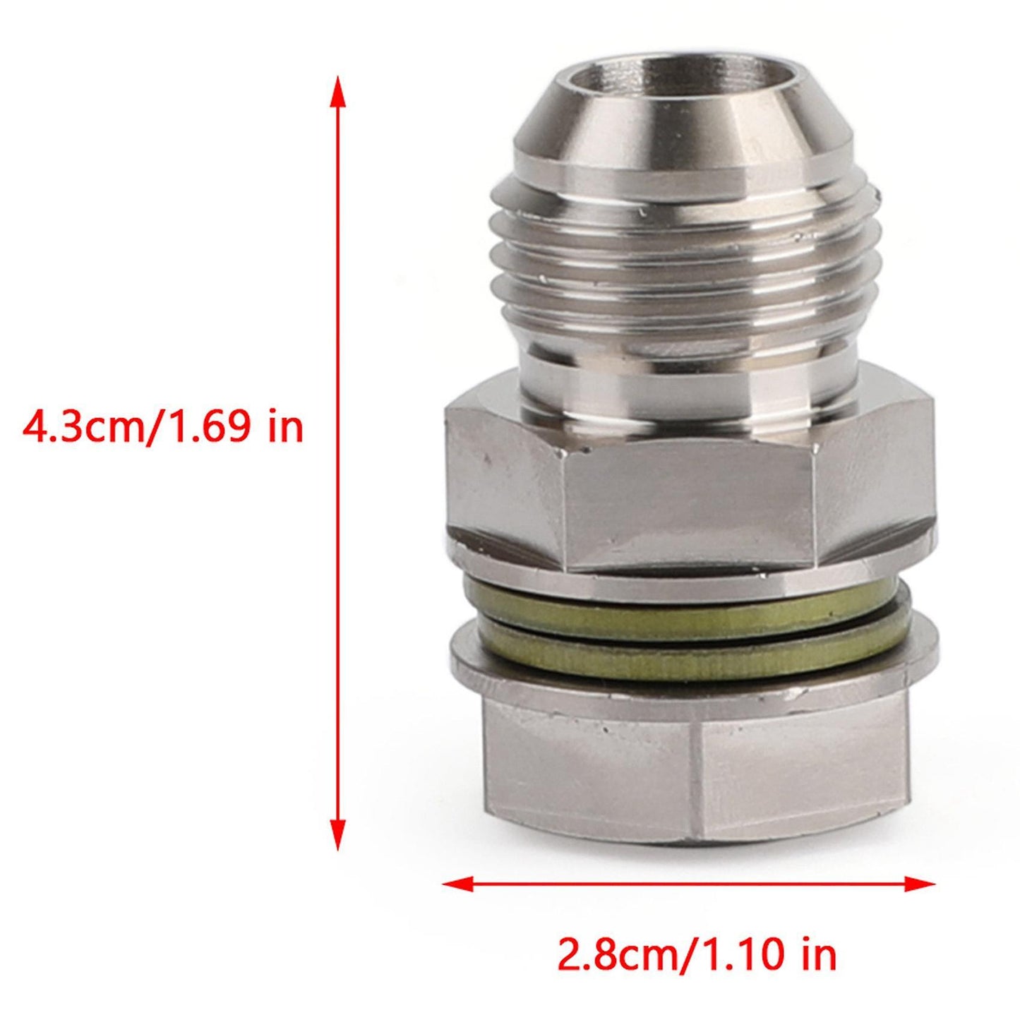 10an to M18x1.5 Turbine Oil Pan/oil Return Drain Plug Adapter