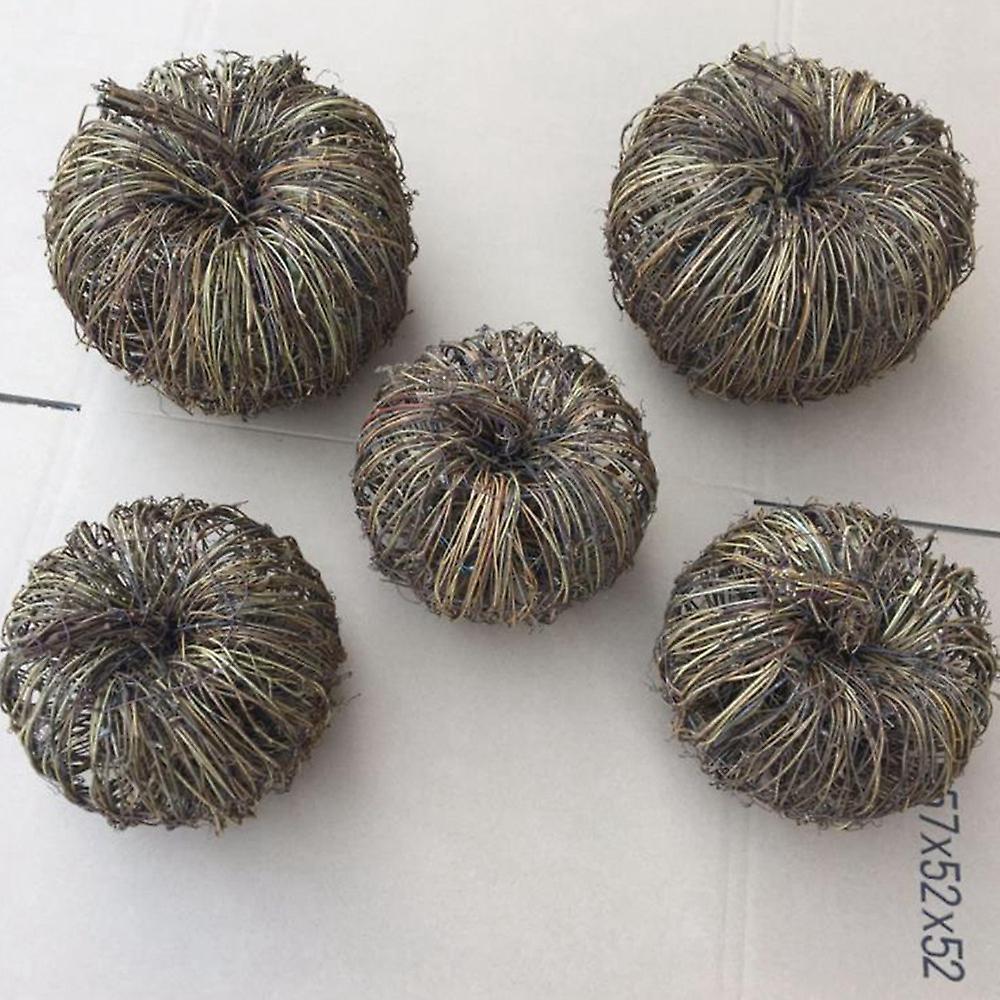 Dried Rattan Pumpkins Handmade Pumpkin Fall Diy Retro Autumn 15cm