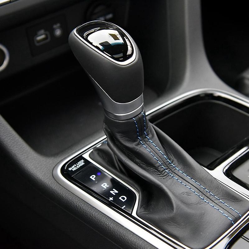 Red Carbon Fiber Central Console Gear Shift Knob Trim Shift Lever