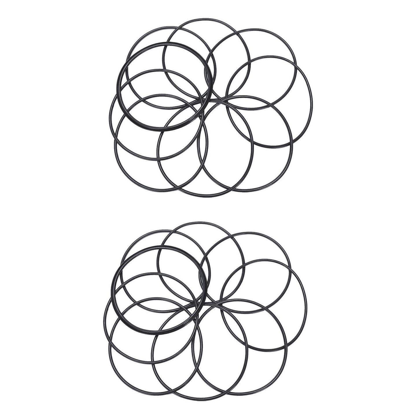 10 Pcs O Ringe Schwarz Nitrilkautschuk 100 Mm Od 3 Mm Staerke