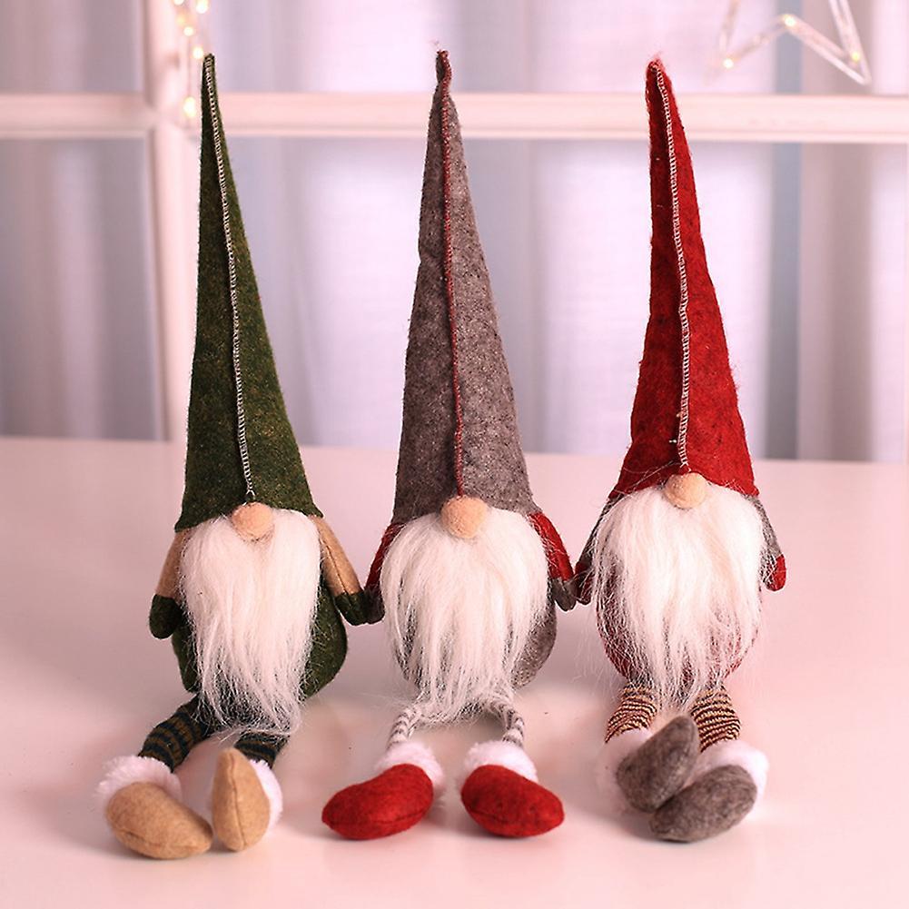 Christmas Long Legged Faceless Doll Elf Dwarf Perfect Holiday Gift C