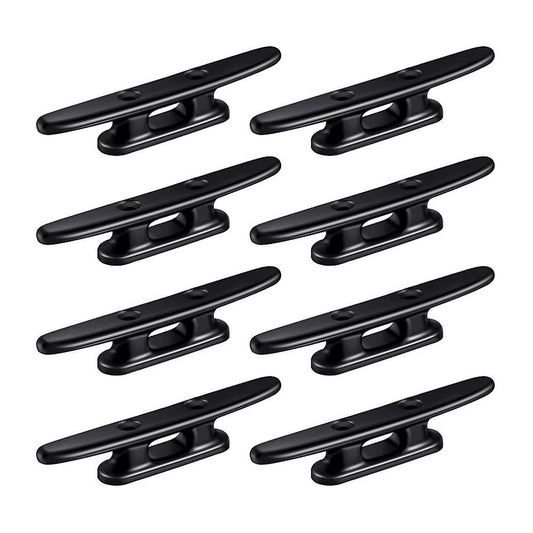8pack 4 Inch Black Boat Cleat Boat Dock Cleats Strong Nylon Cleats