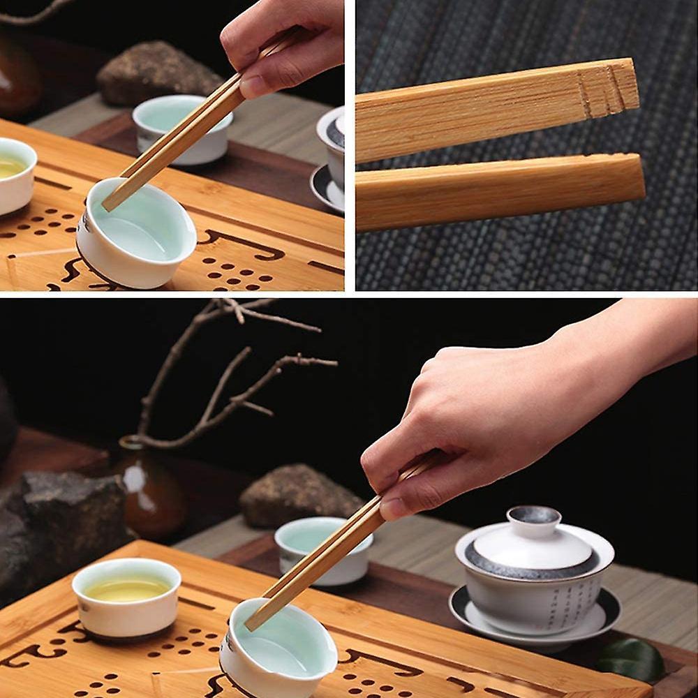 20 Pcs Wooden Toast Tongs Kitchen Gadgets Bbq Cooking Baking Tools