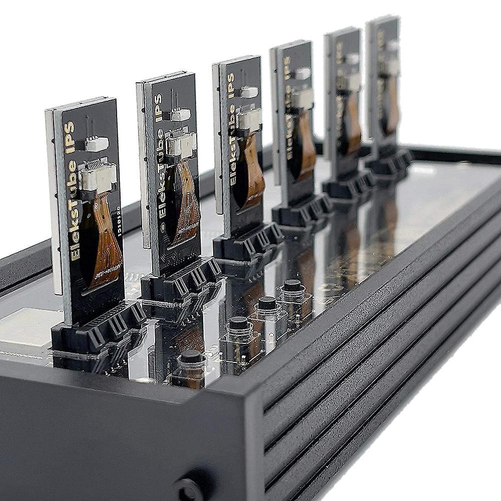 Ips Nixie Tube Digital Clock Electronic Calendar 6-digit Lcd Time
