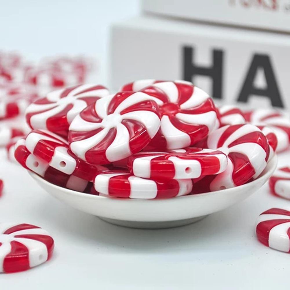 60pcs Christmas Candy Christmas Tree Hanging Ornaments for Party 25mm