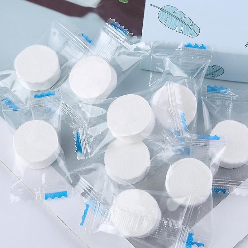 100pcs Disposable Compressed Towels Tablet Capsules Washcloth