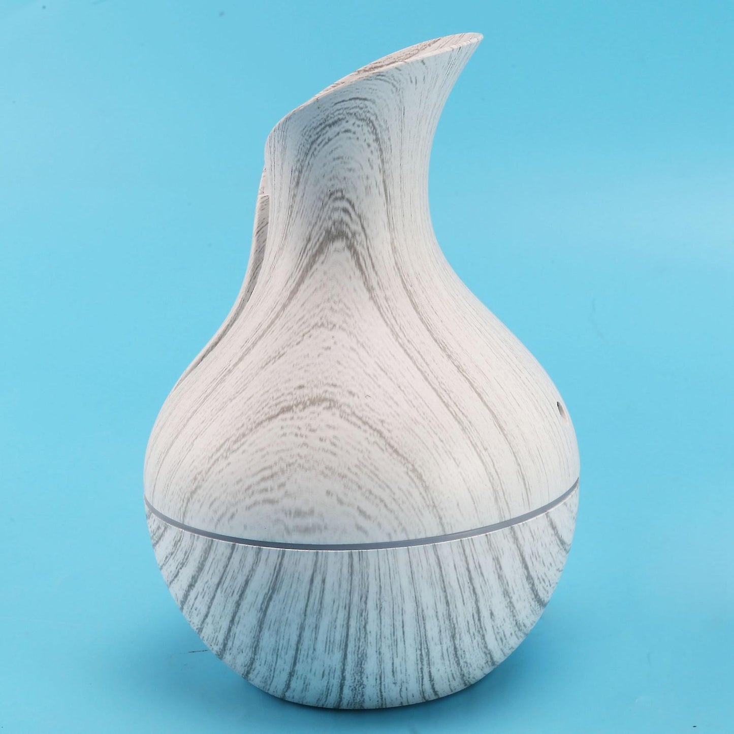 130ml Humidifier Usb Charge White Wood Grain with 7 Color Led Light
