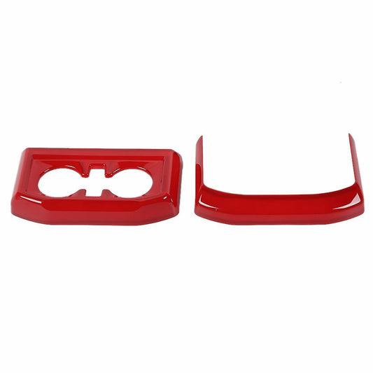 Car Rear Water Cup Holder Frame for Ford F150,abs Red