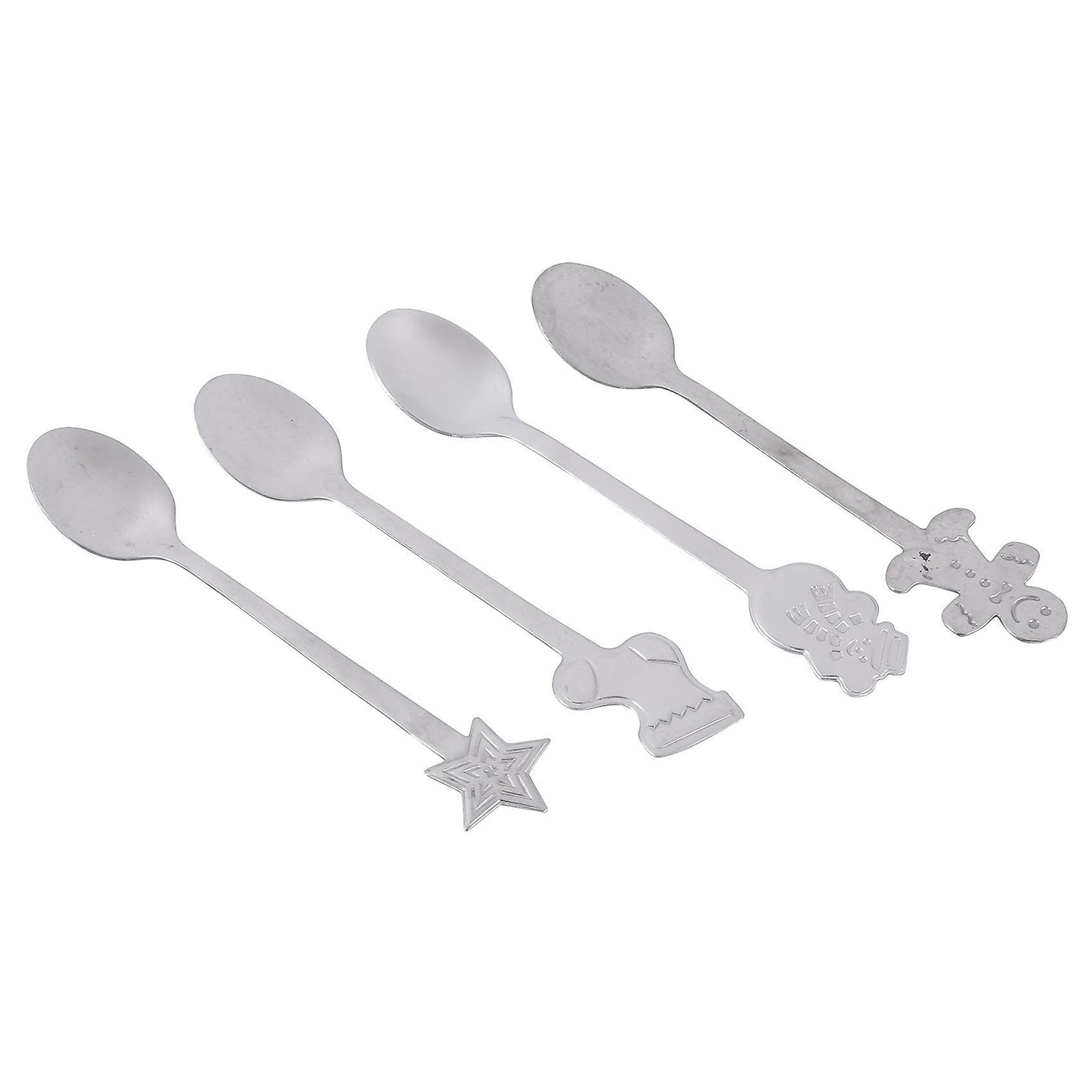 20pcs Spoon Set Xmas Creative Stainless Steel Coffee Scoop Tea Spoons