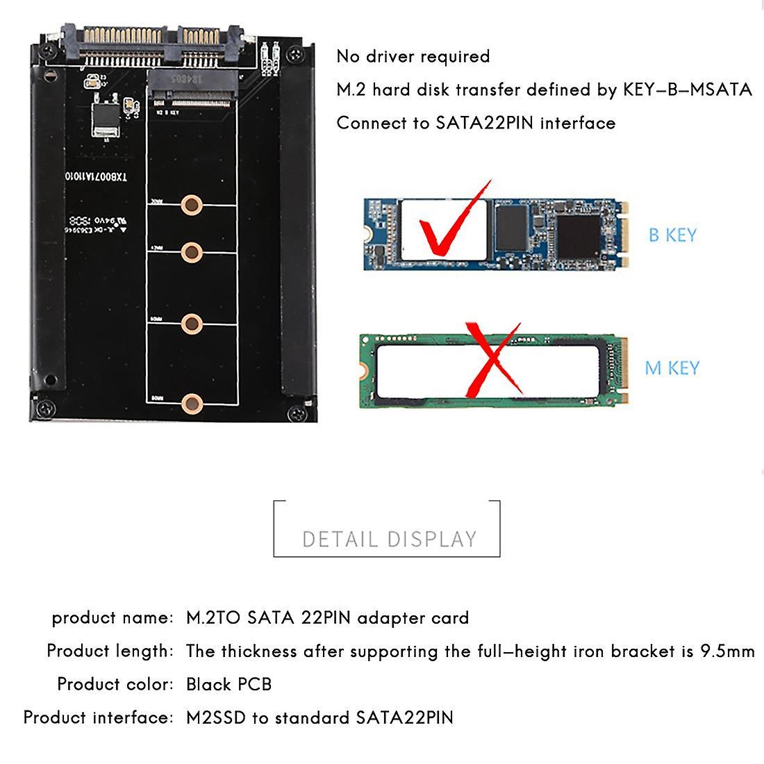 M.2 to Sata3.0 Expansion Card Ssd Interface Conversion Card
