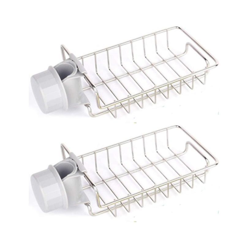1set Faucet Sponge Holder, Organizer, Kitchen Sink Caddy Storage