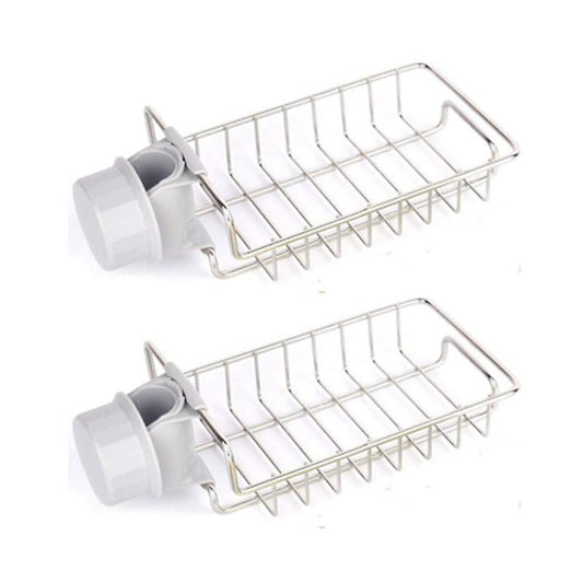 1set Faucet Sponge Holder, Organizer, Kitchen Sink Caddy Storage