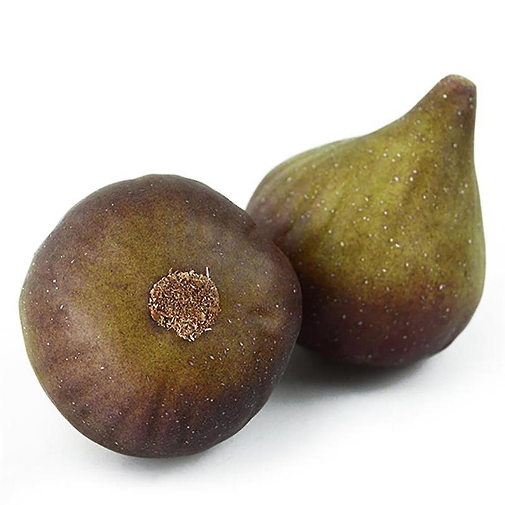 2pcs Artificial Fruit Lifelike Simulated Fig Prop Garden Decoration