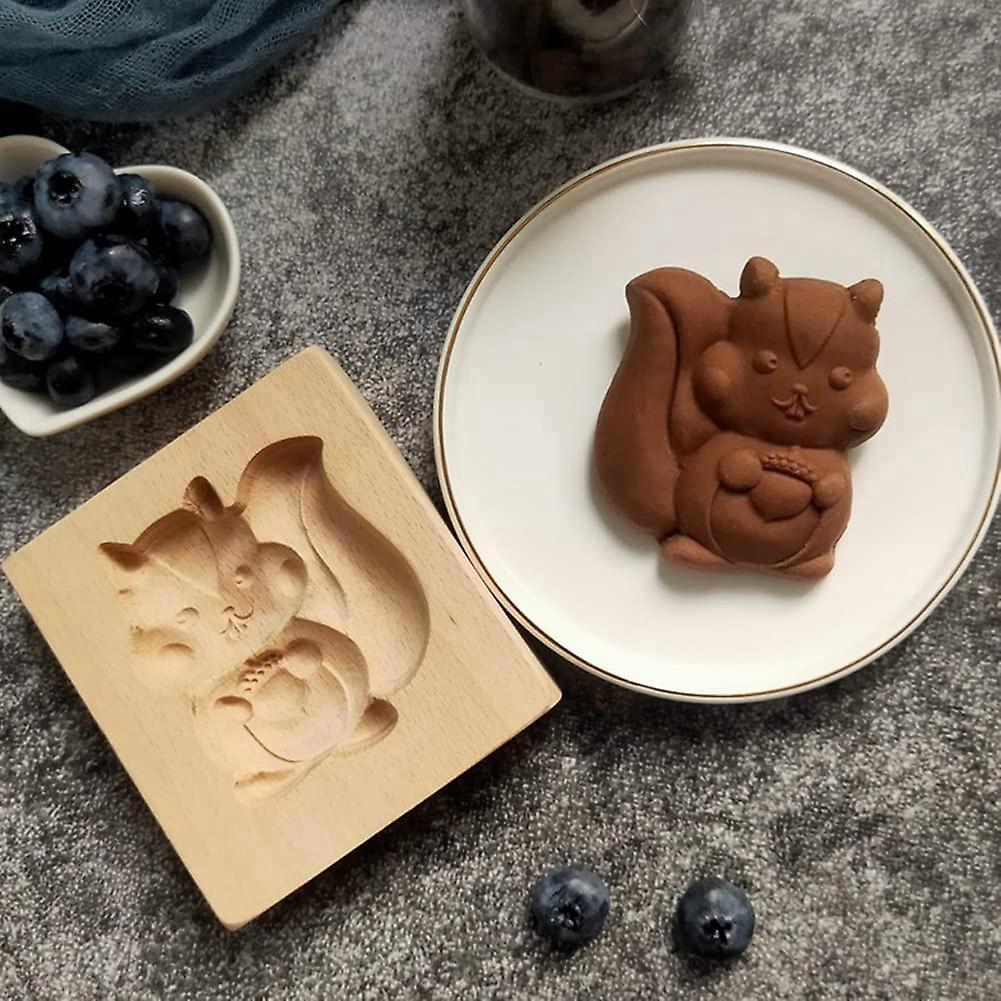 Wooden Cookie Mold Shortbread Mold Diy Cookie Mold 3d Wooden(snowman)