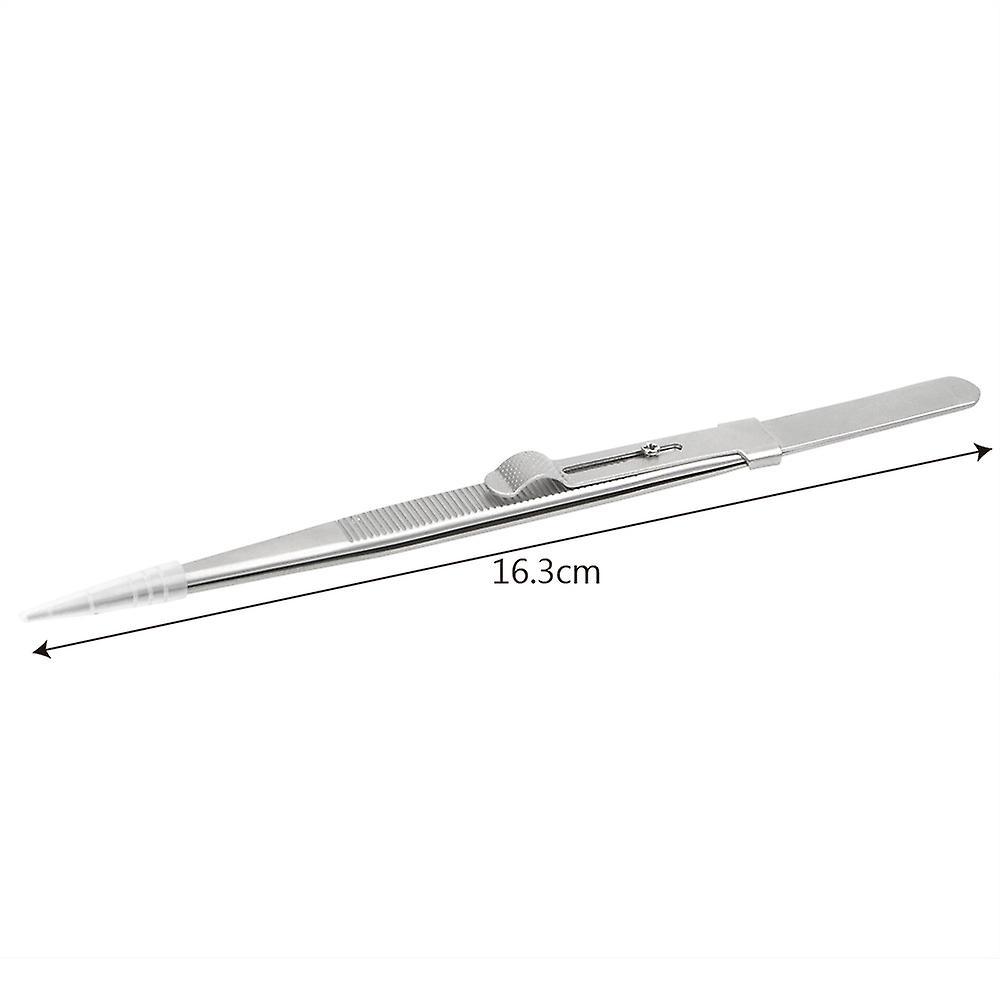 165mm Precision Adjustable Slide Lock Tweezers for Jewelry Electronic