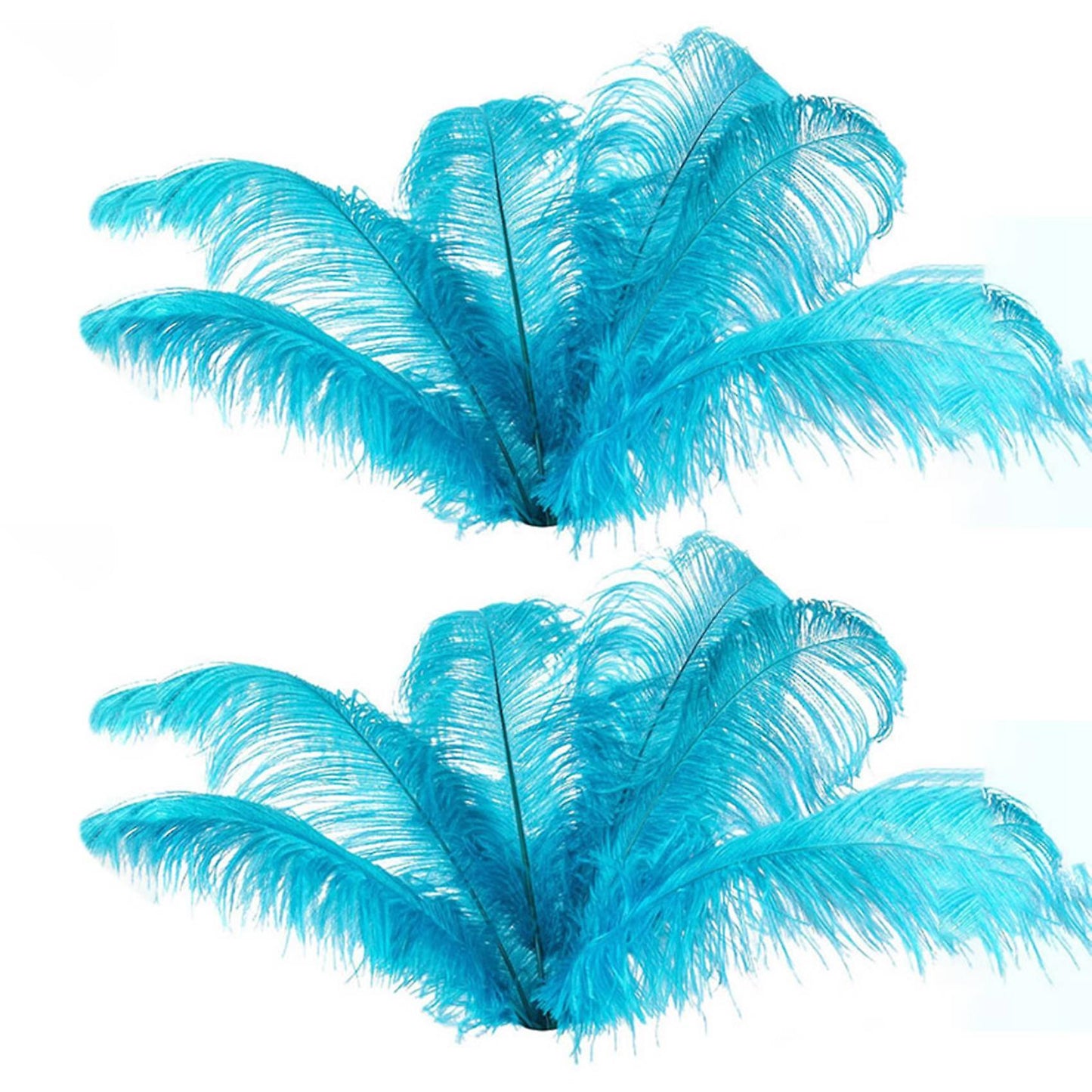 20 Pcs Ostrich Feathers Wedding Party Decoration Lake Blue 20-25cm