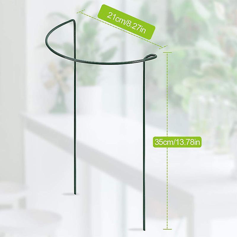 Plant Support Stake, 4-pack Half Round Metal Garden Plant Supports