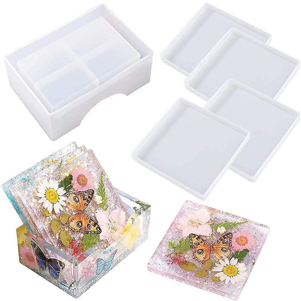 Silicone Coaster Molds for Resin Casting, Cups Mats, Home Decoration