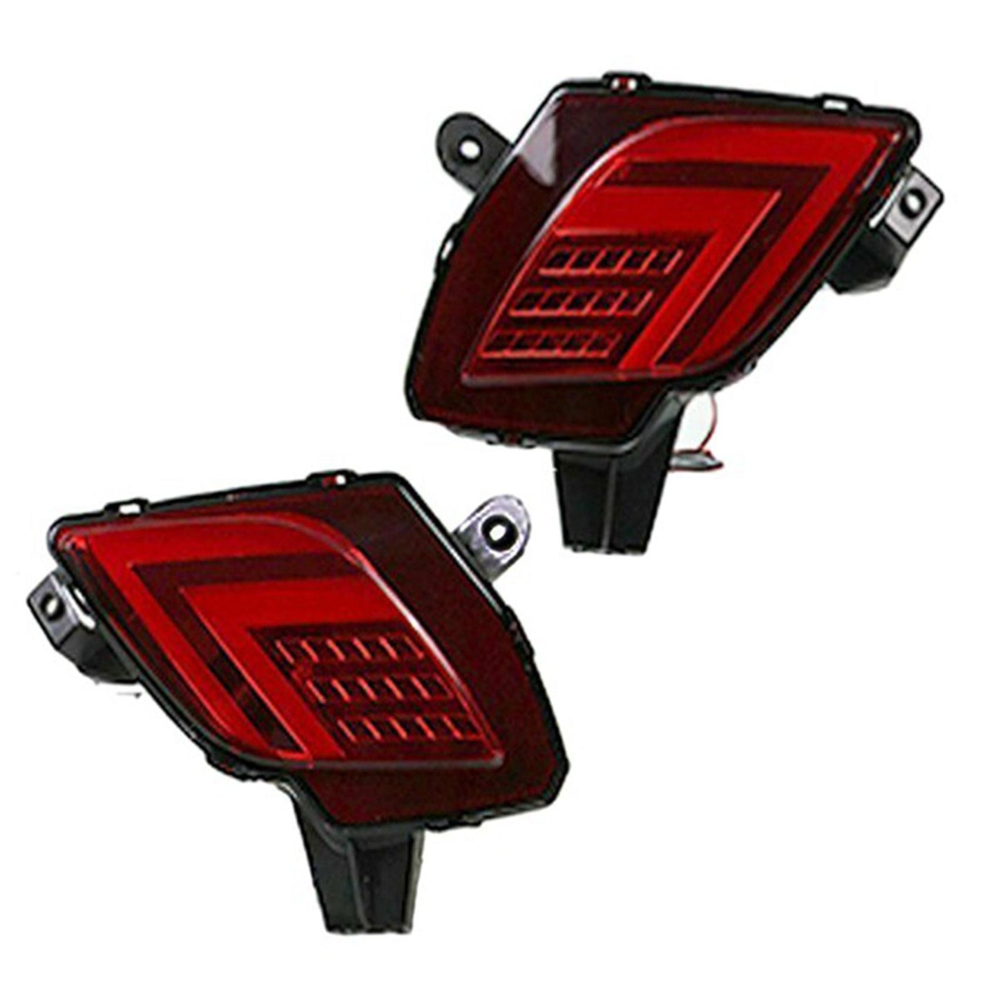 Led Rear Bumper Reflector Fog Driving Brake Light Lamp For-mazda