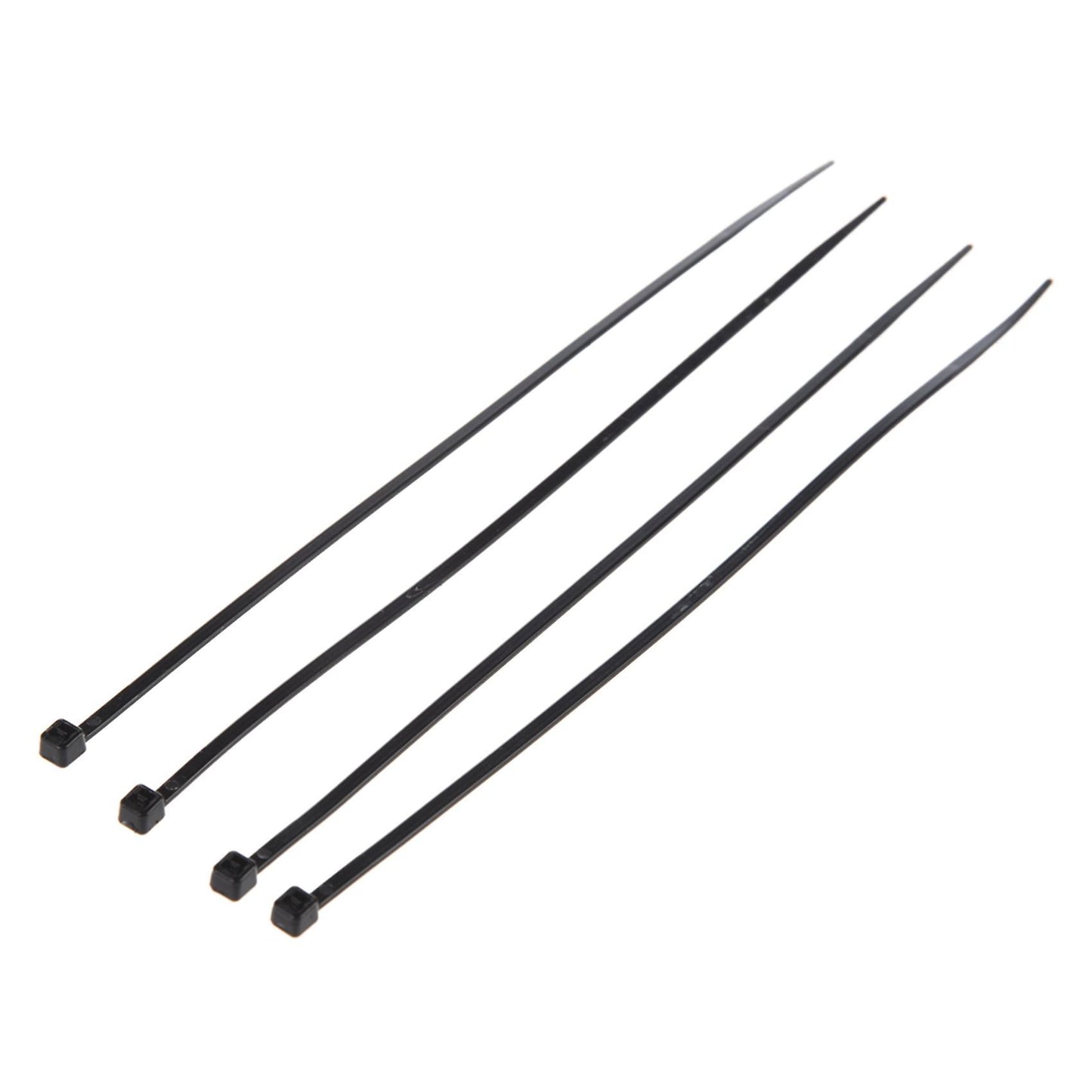 8 Inch Plastic Cable Zip Ties 100-pack (black)