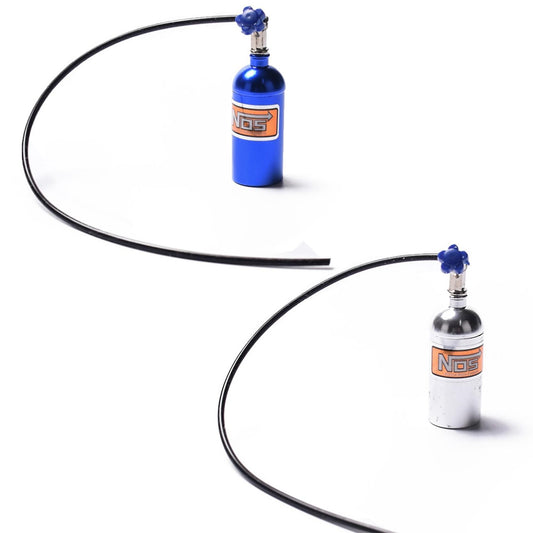 Metal Simulated Nos Nitrogen Bottle for 1/10 Rc Crawler Car -blue
