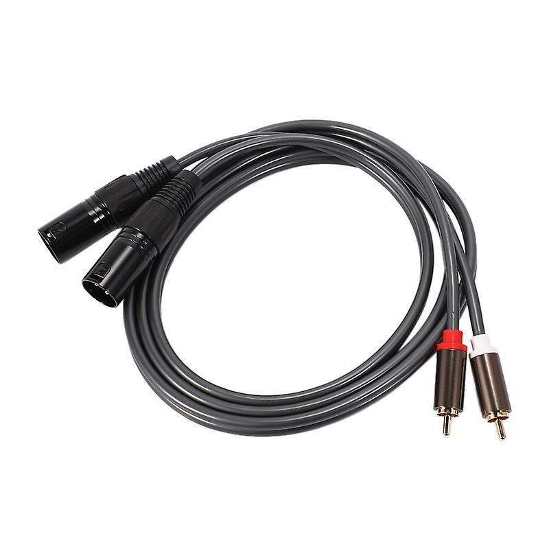 1.5m 5ft Dual Rca Male to Xlr Male Cable Adapter Hifi Extension Cable