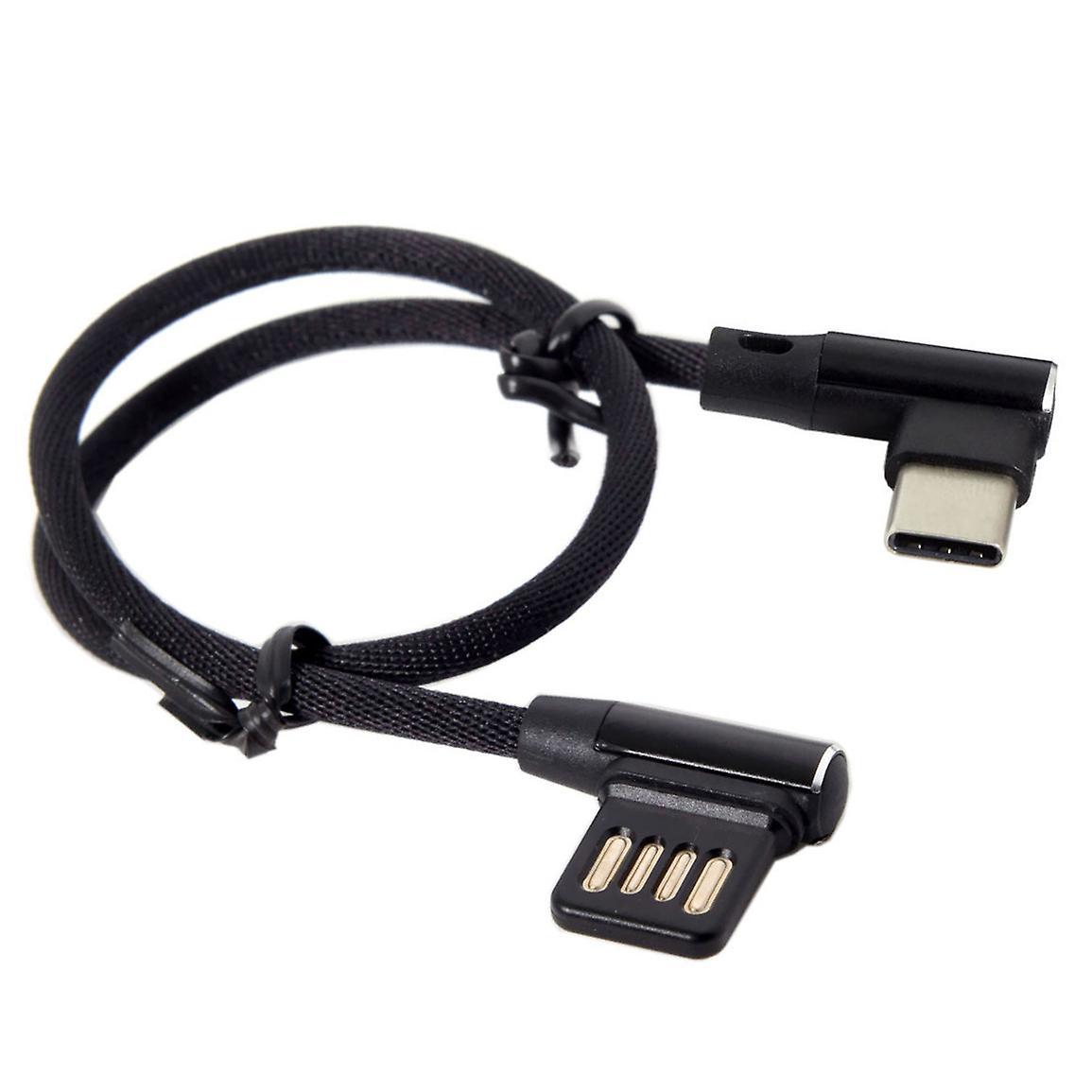 90 Degree Usb 2.0 Data Cable with Sleeve for Tablet & Phone 15cm