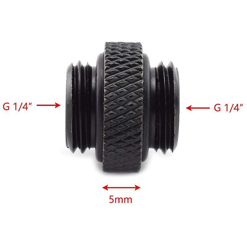 4-pack G1/4 Inch 5mm Male to Male Connector with Sealed O-ring