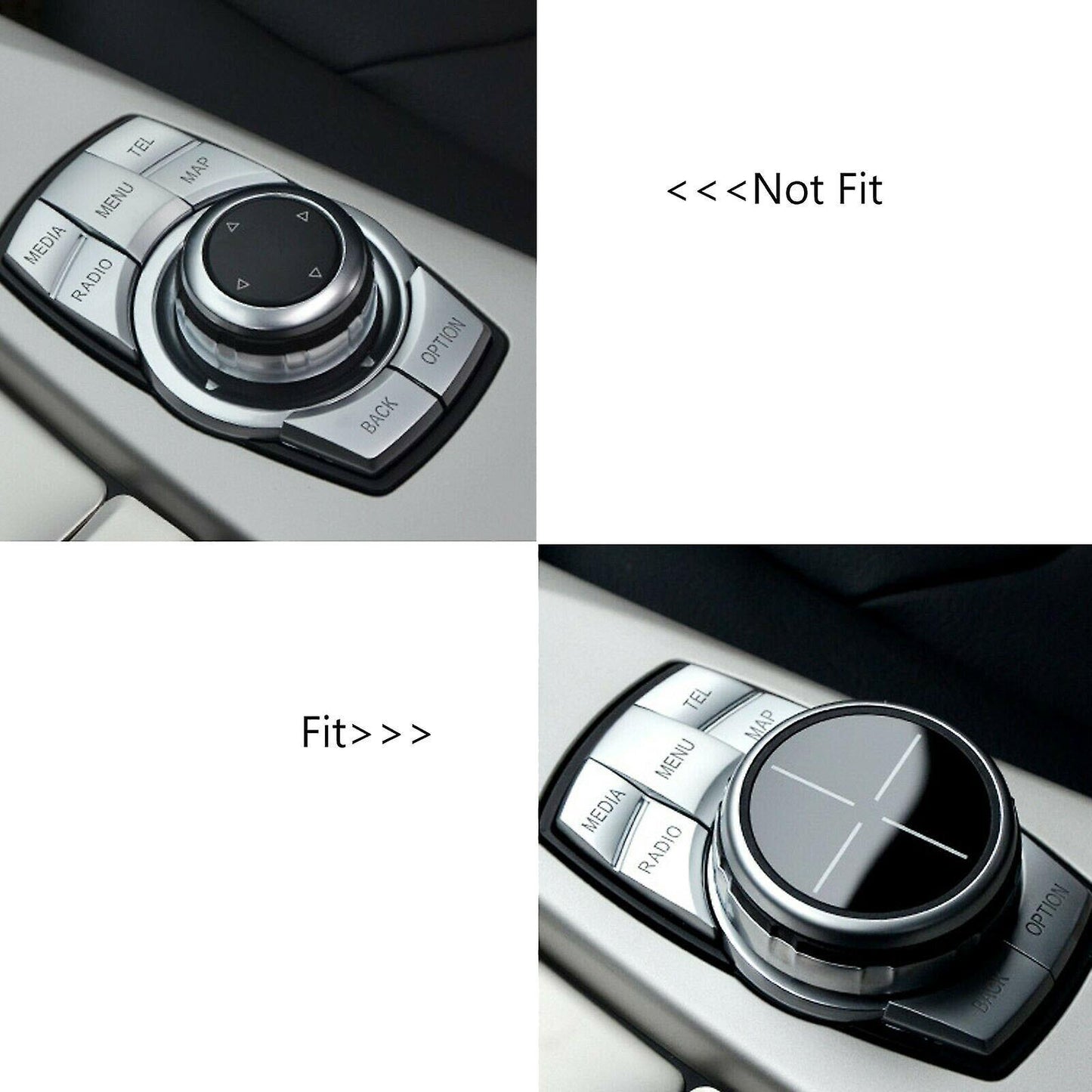 Red Aluminum Multimedia Knob Ring for -bmw 1 2 3 4 5 6 7 Series X3 X4